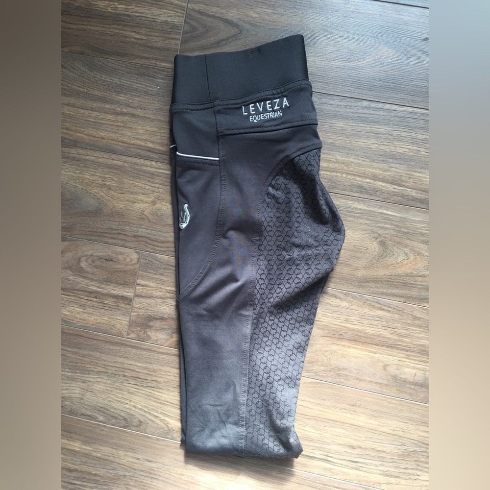 Leveza Equestrian Grey Riding Leggings (Soft collection - Size M 26/28)